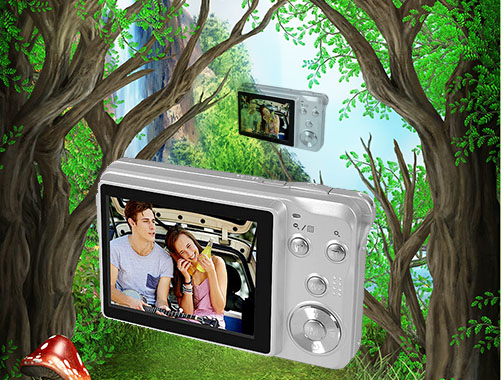 自動伸縮頭數(shù)碼相機