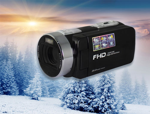 旋轉(zhuǎn)屏幕高清數(shù)碼攝像機(jī)