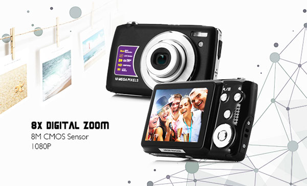 18M 1080P 8X光學(xué)變焦鏡頭數(shù)碼相機(jī)拍照效果圖